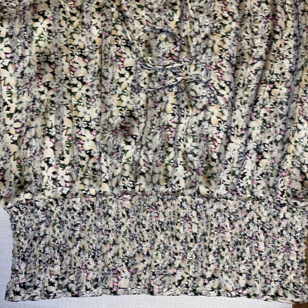 Women’s Floral Print Silver Detail Rachel Zoe Top - Picture 9 of 11